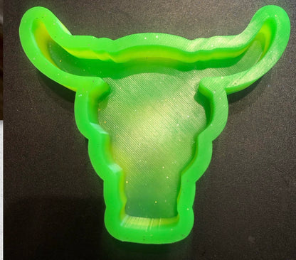 Plain Bull Skull Mold + Cardstock