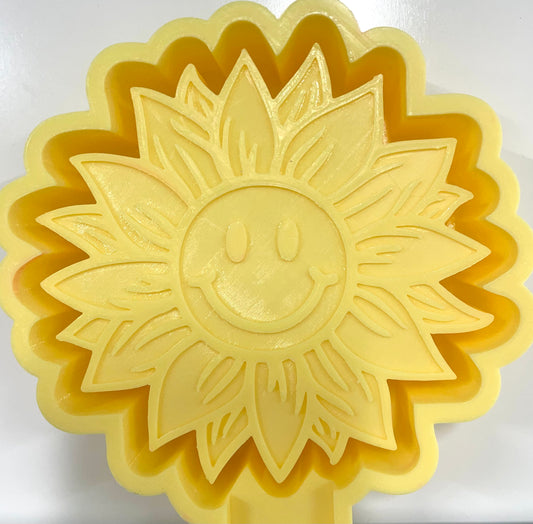 Happy Smiley Sunflower Mold