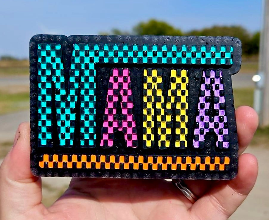 Checkered Mama Mold