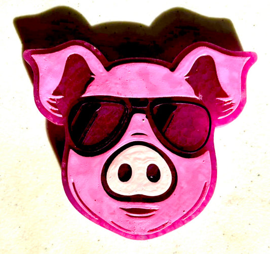 Cool Pig With Sunglasses Mold