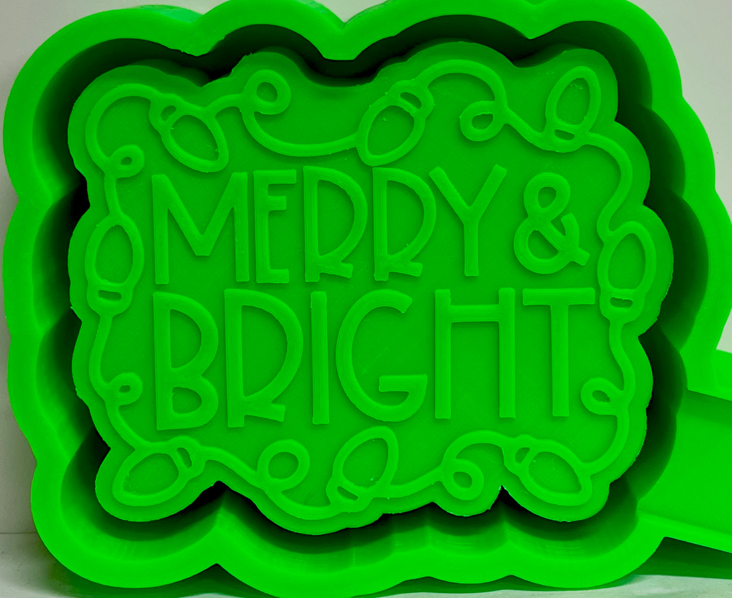 Merry & Bright Christmas Lights Mold