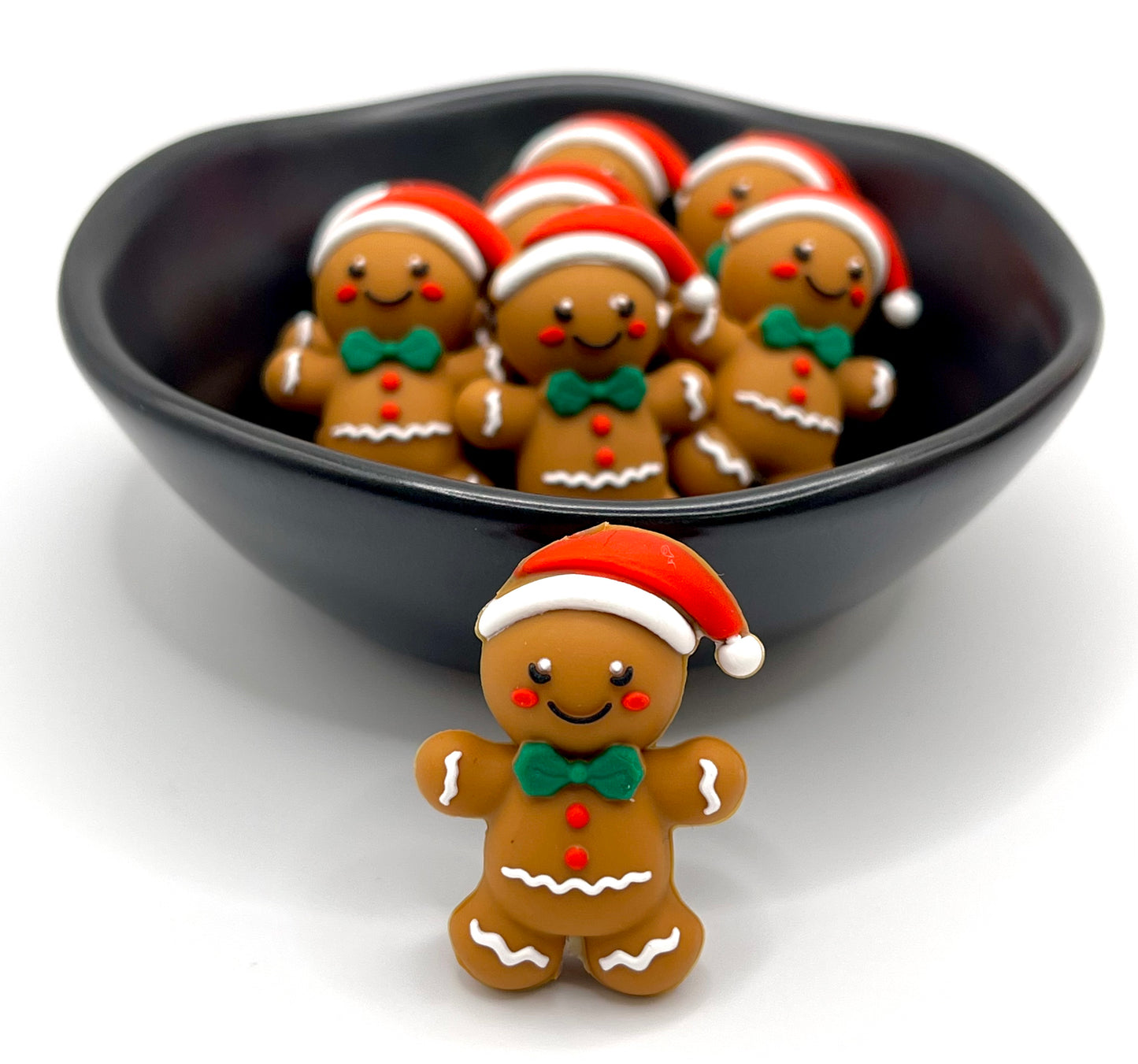 Gingerbread Man Focal Bead