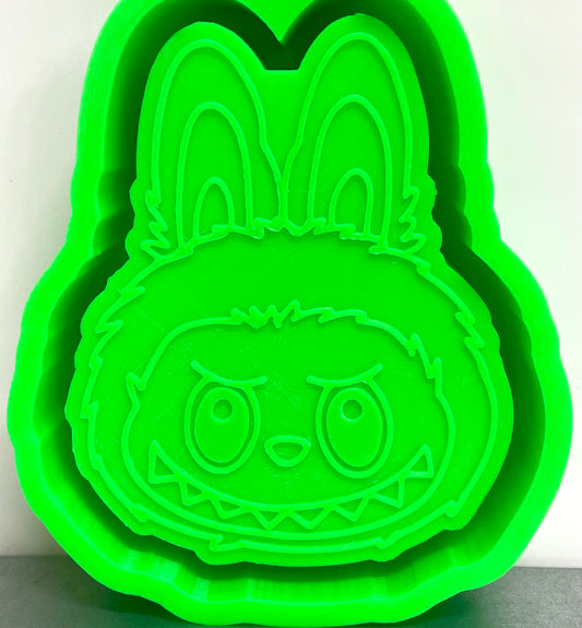 LaBooBoo Scary Teddy Bear Cartoon Character Face Mold