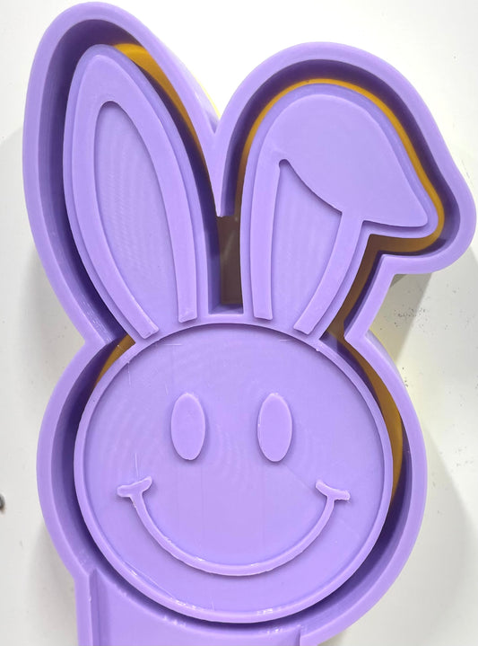 Smiley Face with Bunny Ears Mold