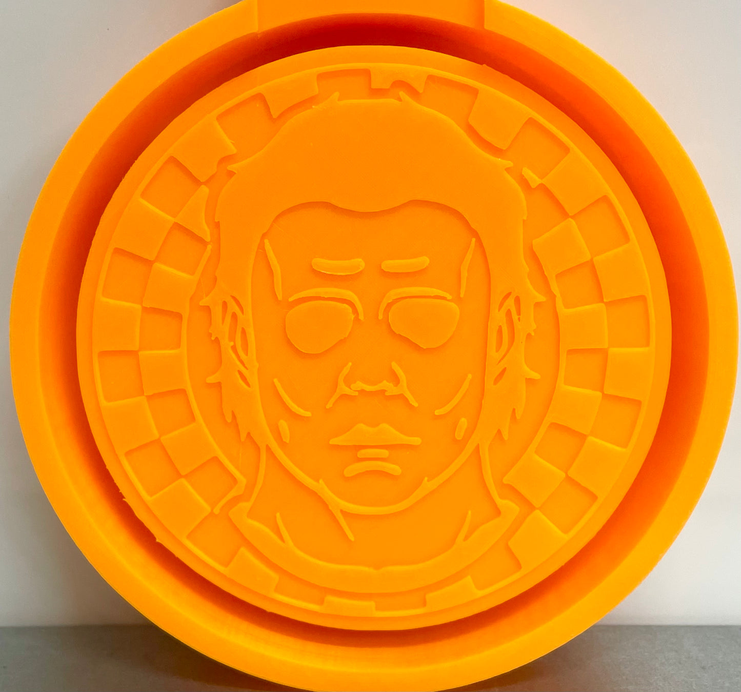 Checkered Circle Michael Halloween Mold