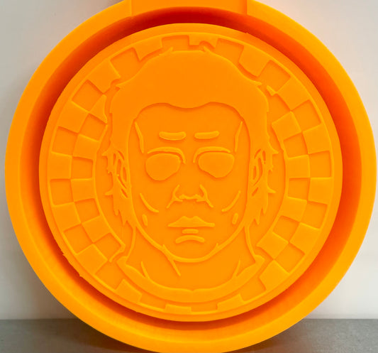 Checkered Circle Michael Halloween Mold