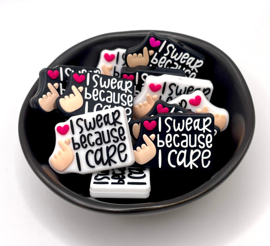 I Swear Because I Care Focal Bead