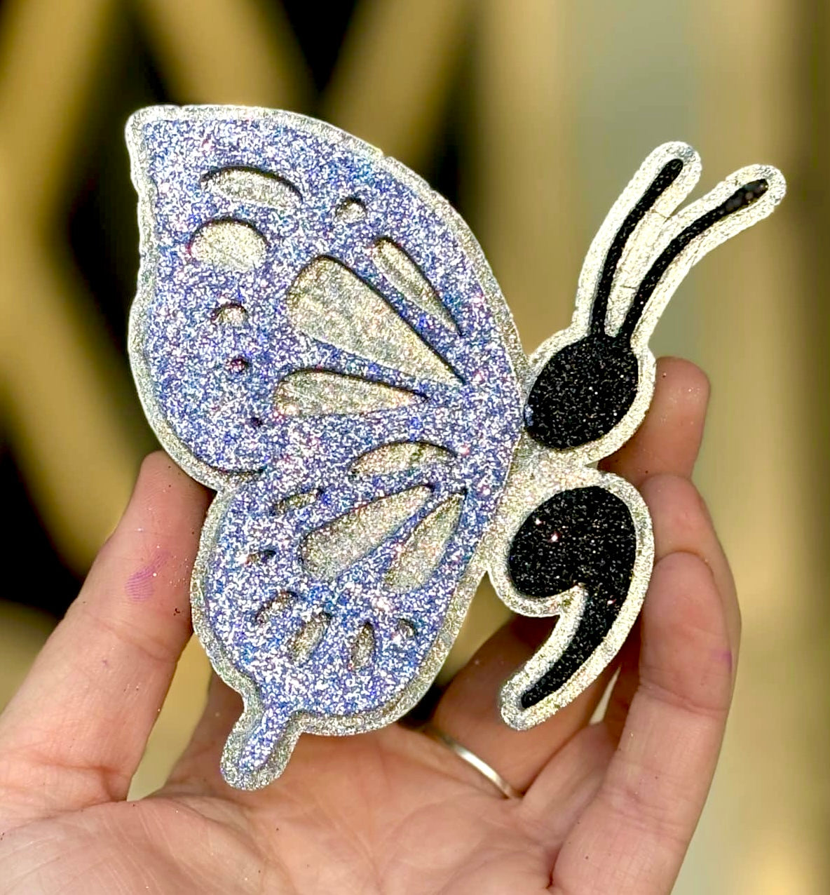 Semi Colon Butterfly Mold