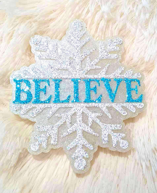 Believe Snowflake Mold