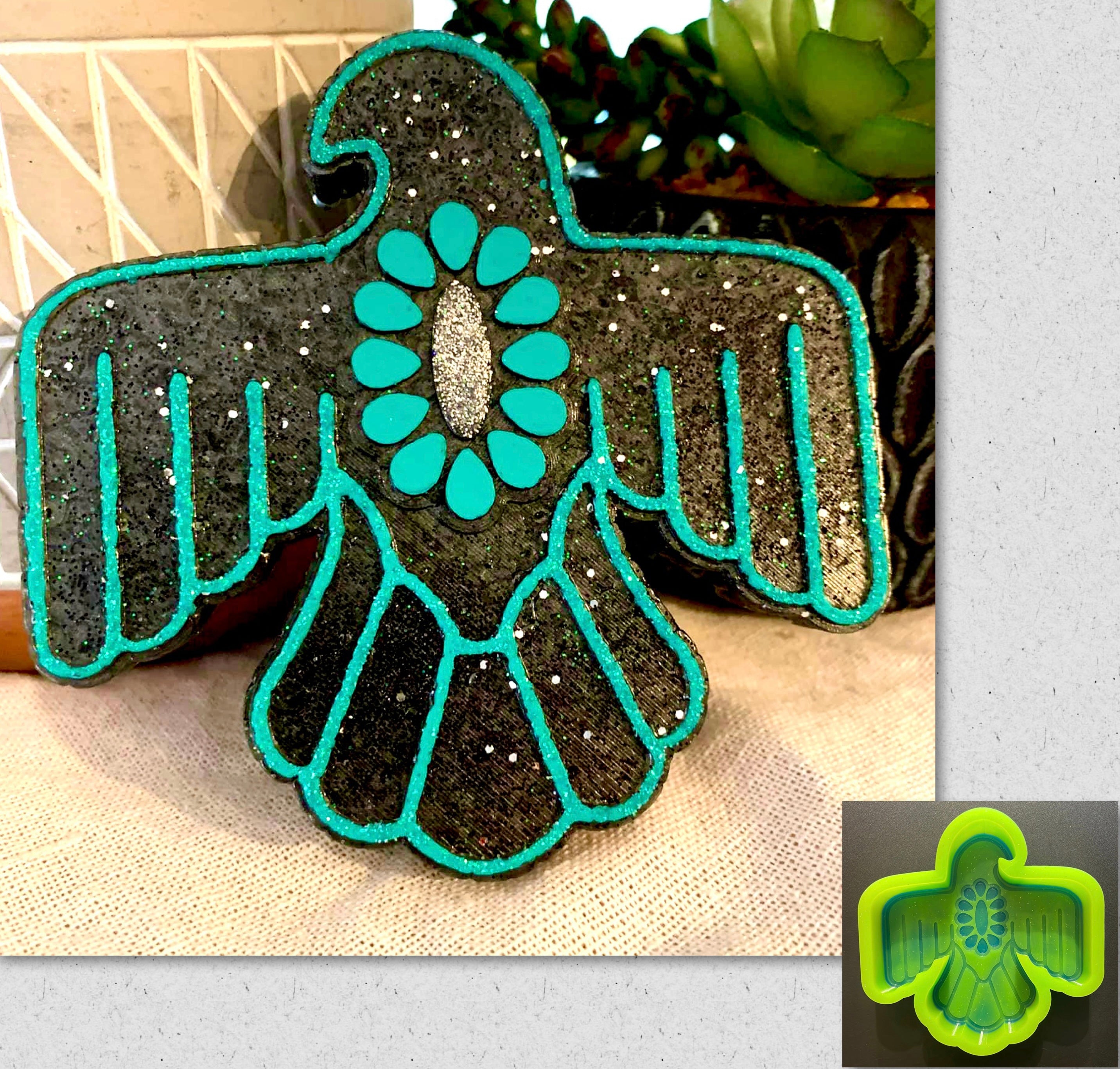 Squash Blossom Concho Thunderbird Mold – Molds Gone Wild