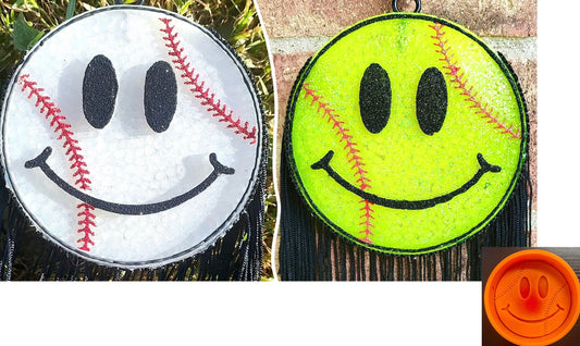 Smiley Face Baseball or Softball Mold