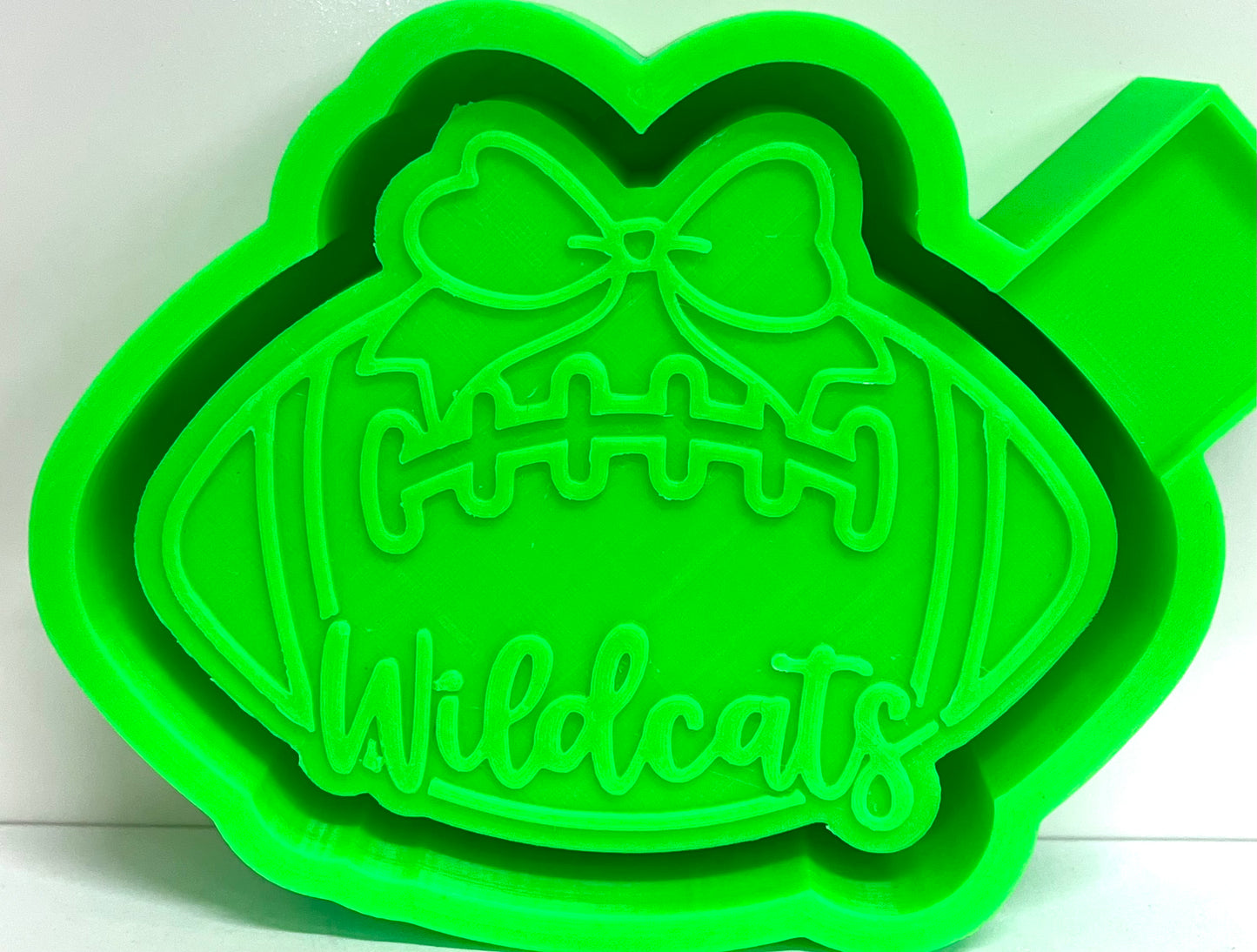 Wildcats Football with Bow Mold
