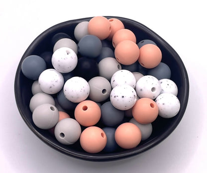 12mm Round Silicone Beads