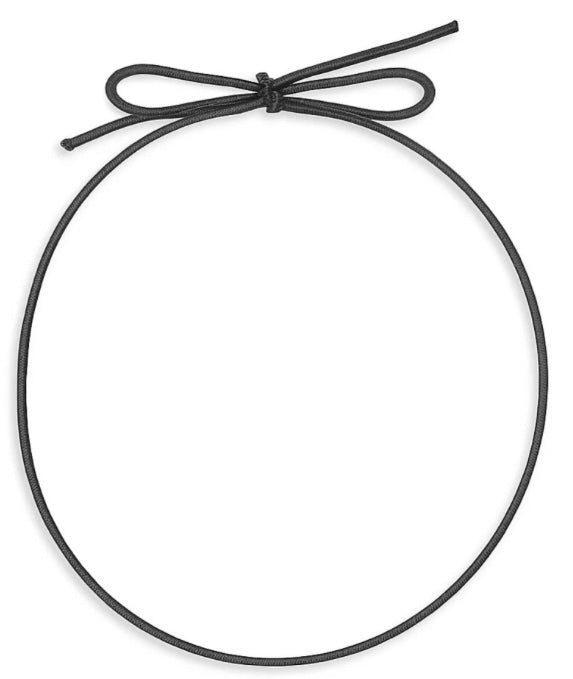 Pre-Tied 10” Elastic Loop with Bow- Pkg of 50