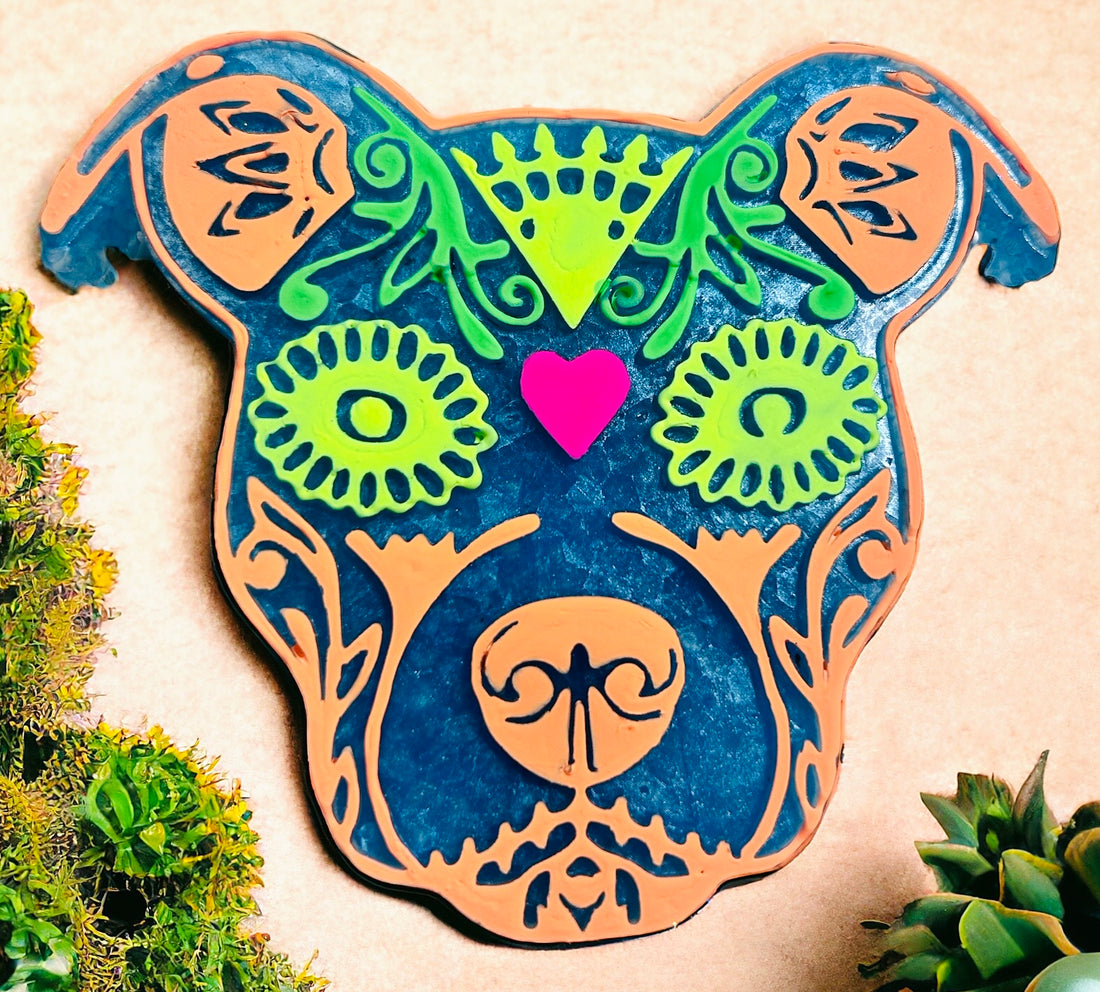 Pit Bull Dog Sugar Skull Mold – Molds Gone Wild