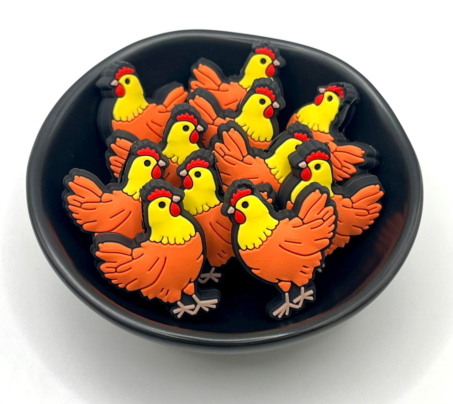 Farm Chicken Focal Bead