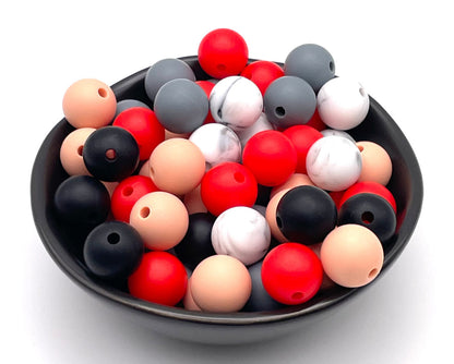 12mm Round Silicone Beads