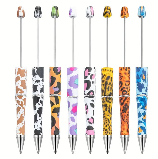 Animal Print Beadable Pens - 8ct