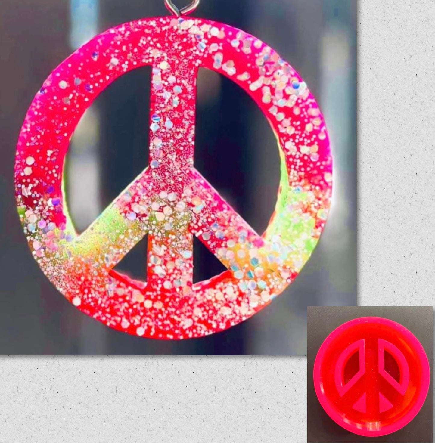 Peace Sign (Hollow) Mold