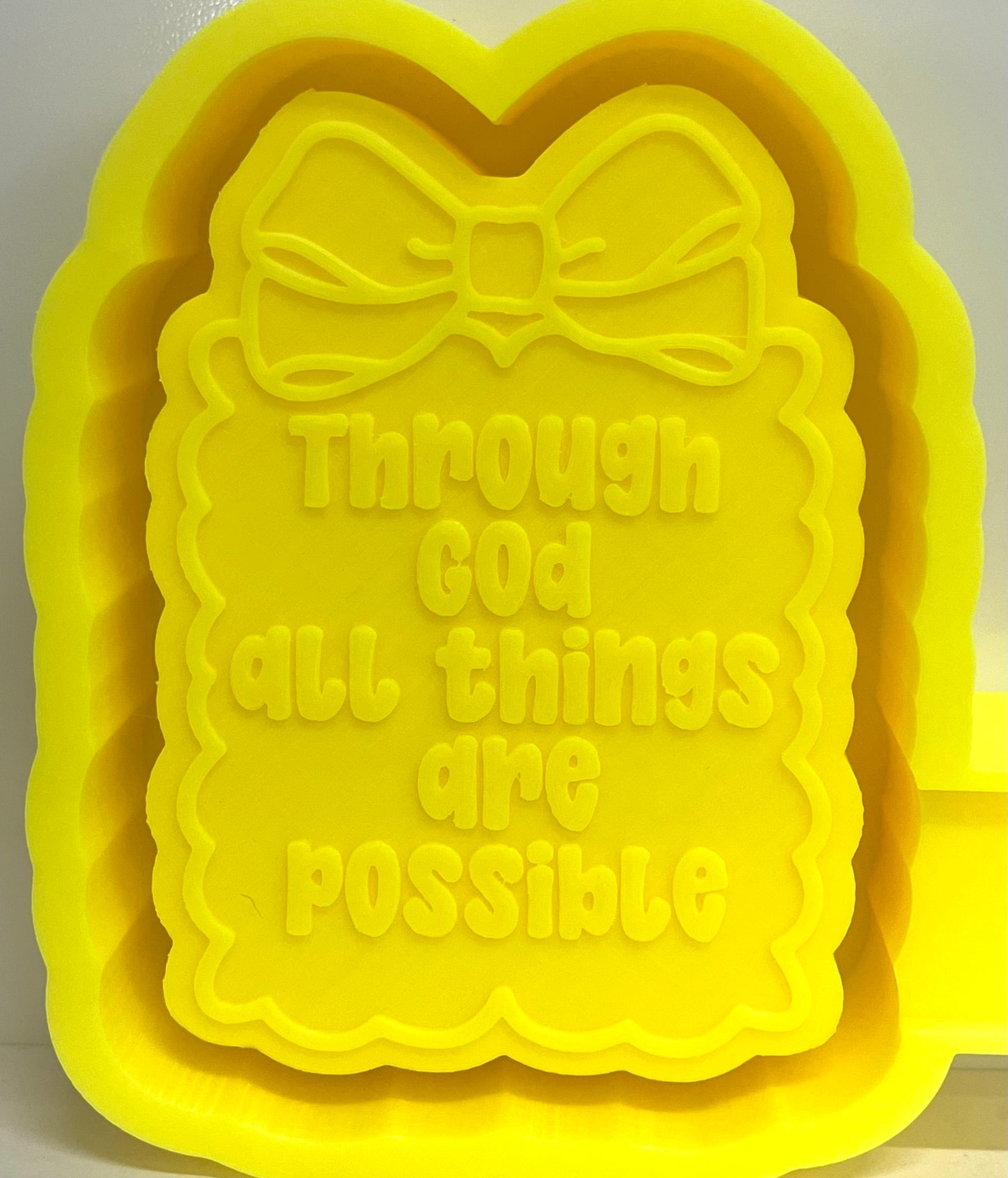 Through God All Things Are Possible Mold