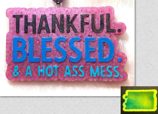 Thankful Blessed & A Hot Ass Mess Mold