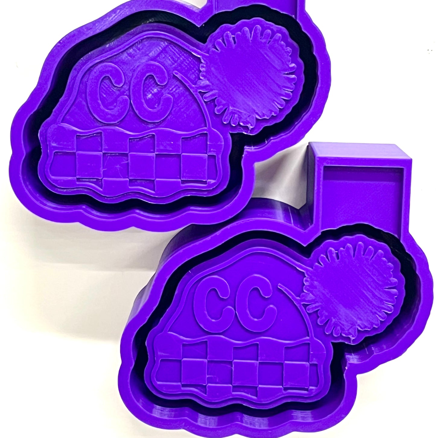 Checkered Winter Hat Beanie Mold