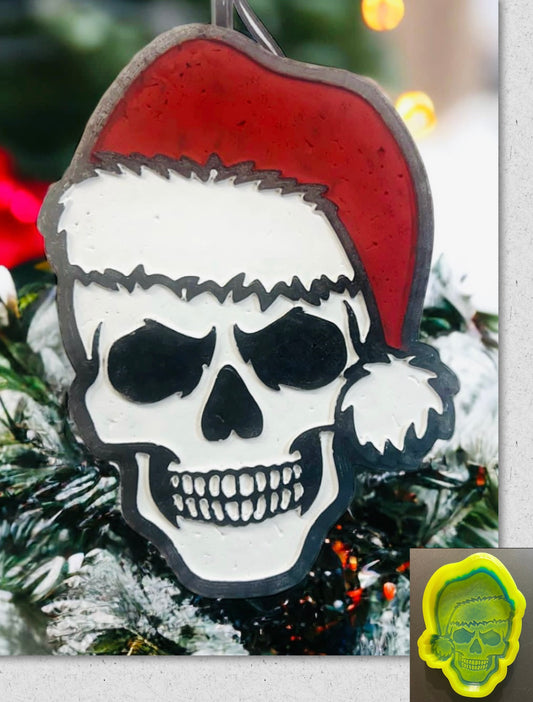 Skull with Santa Hat Mold