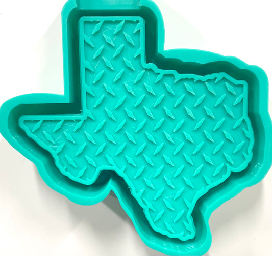 Diamond Plate Texas Outline Mold