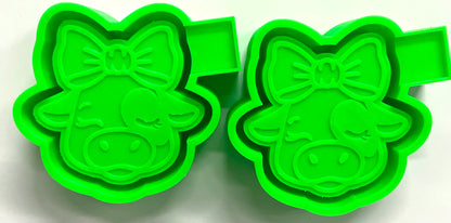 Cute Cow with Bow Mold