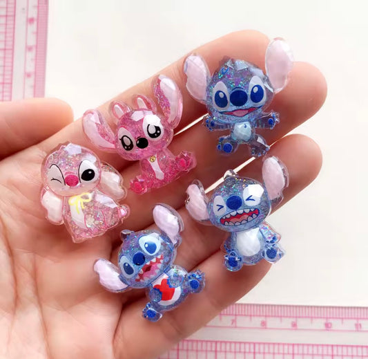 Blue Guy & GF Resin Charms - 10pc