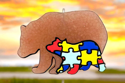 Mama Bear Autism Puzzle Pieces Mold