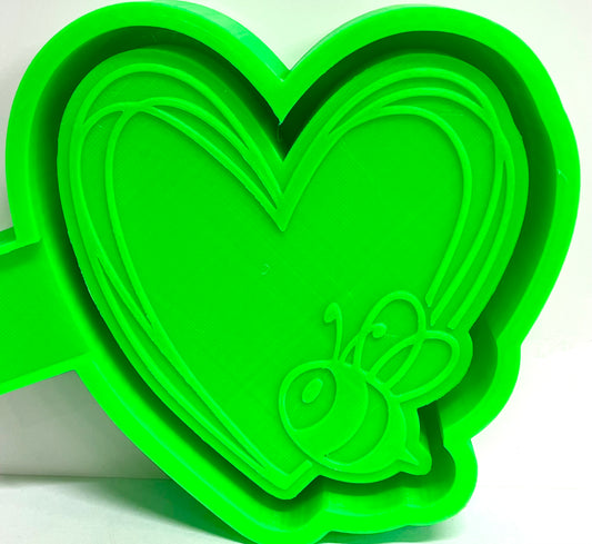 Heart with Bumble Bee Mold