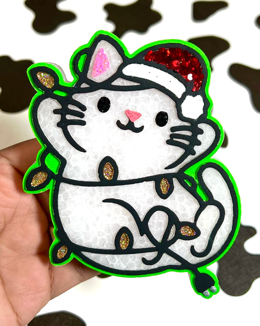 Christmas Light Cat Mold