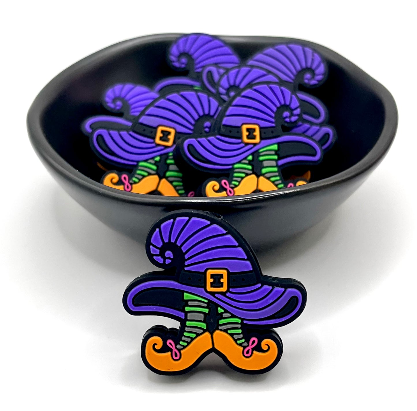 Witch Hat with Shoes Focal Bead