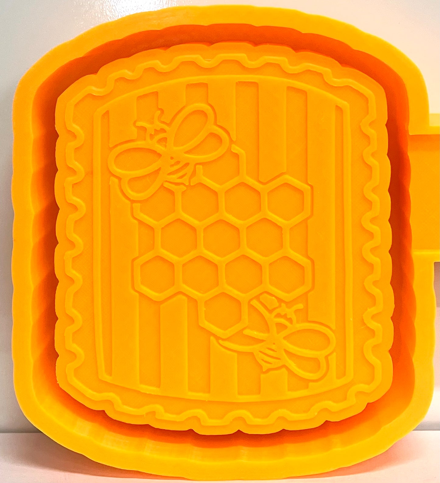 Honeycomb with Bees Stamp Mold