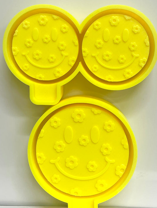 Flowery Smiley Face & Vent Clip Mold Set