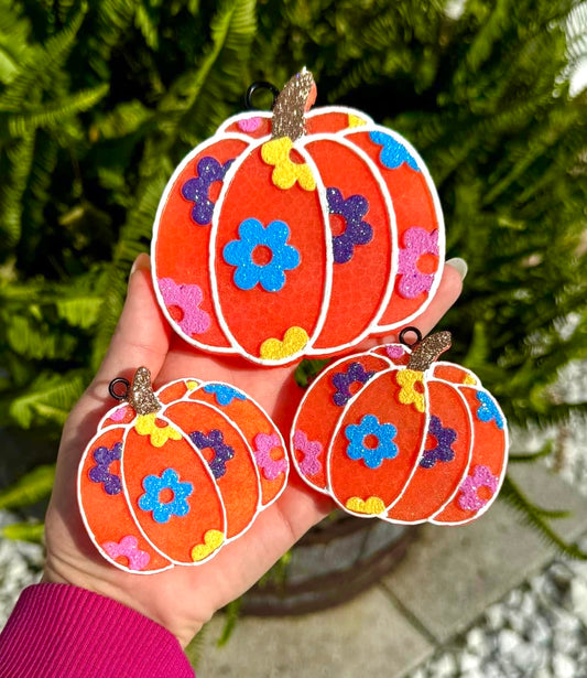 Flowery Pumpkin & Vent Clip Mold Set