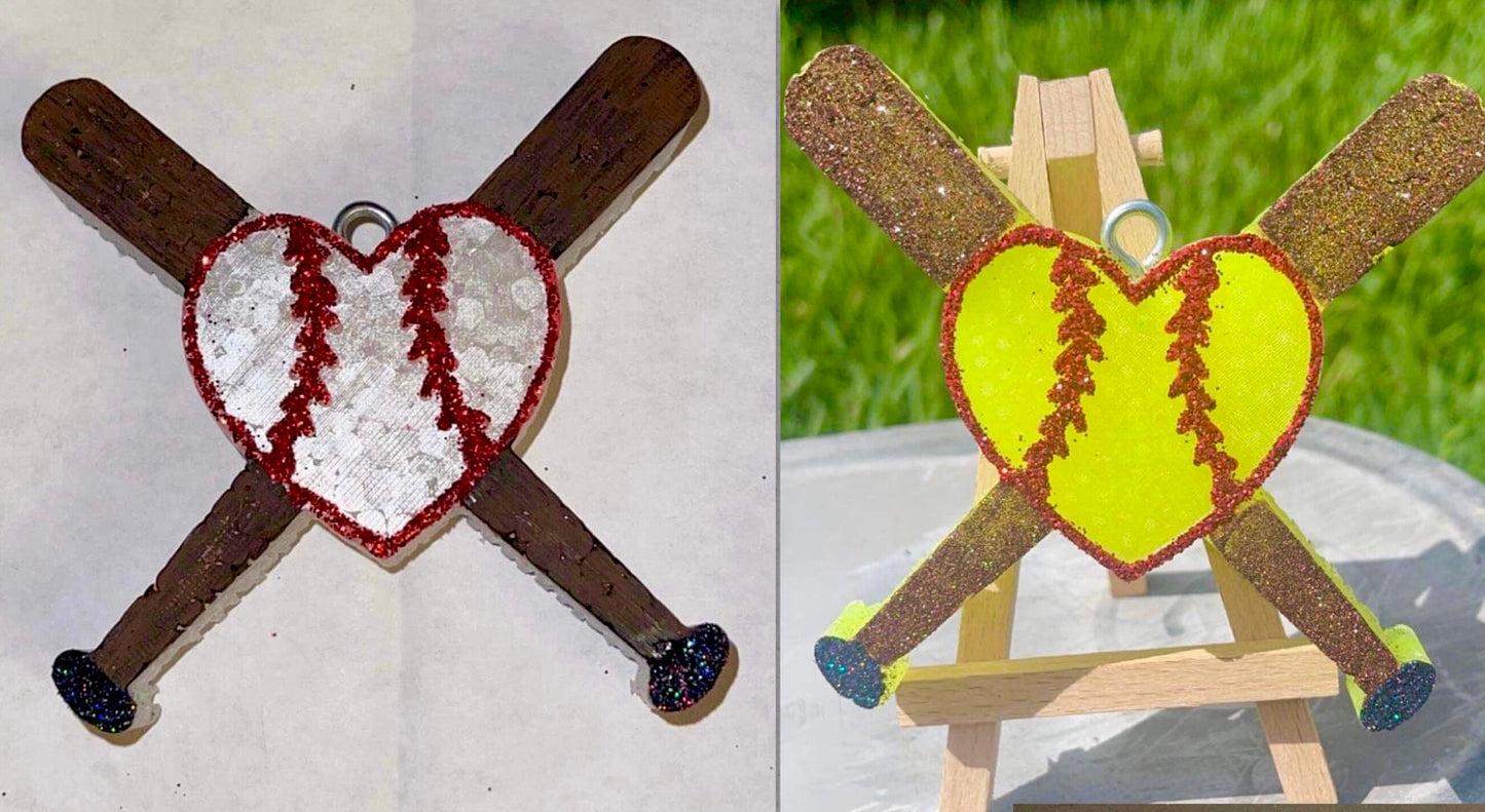 Baseball or Softball Heart Mold