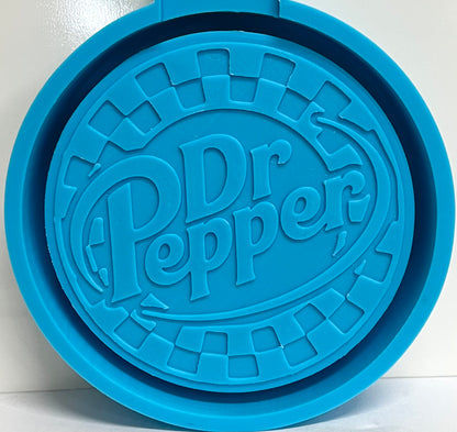 Checkered Circle Dr P Soda Mold