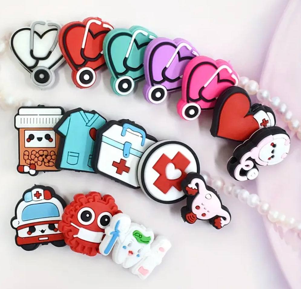 15 Count Focal Bead Mix - Medical Themed