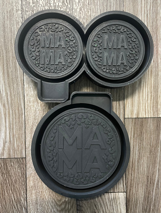 Mama Leopard Circle & Mama Vent Clip Mold Set