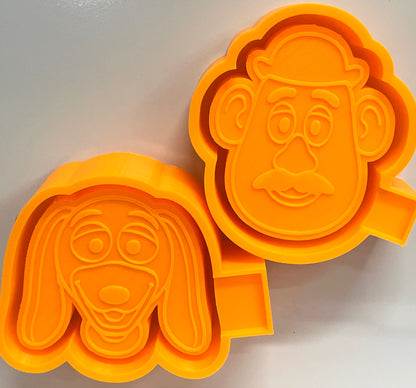 Toy Cartoon Movie Cowboy & Space Ranger Vent Clip Molds