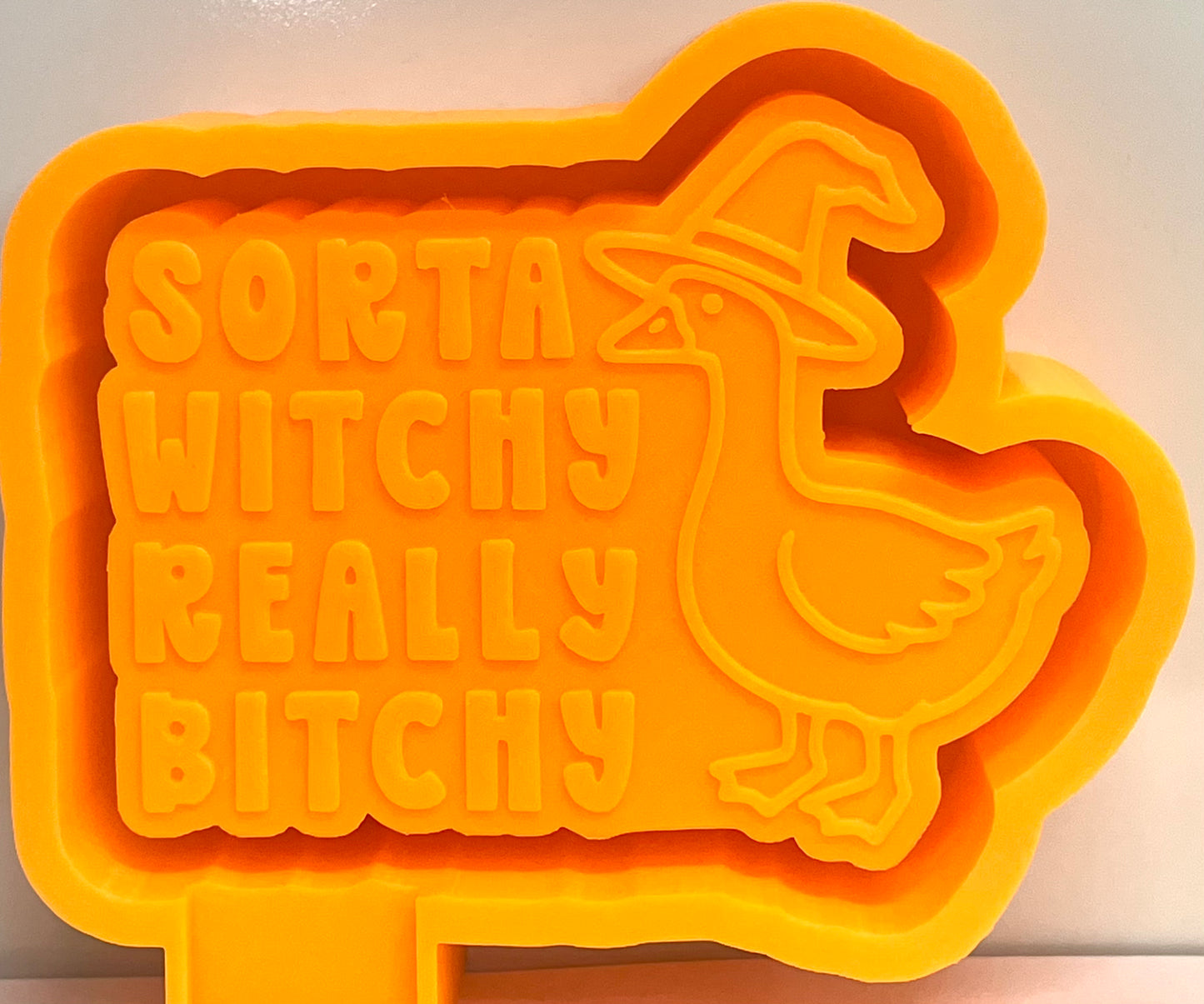 Sorta Witchy Really Bitchy Halloween Goose Mold