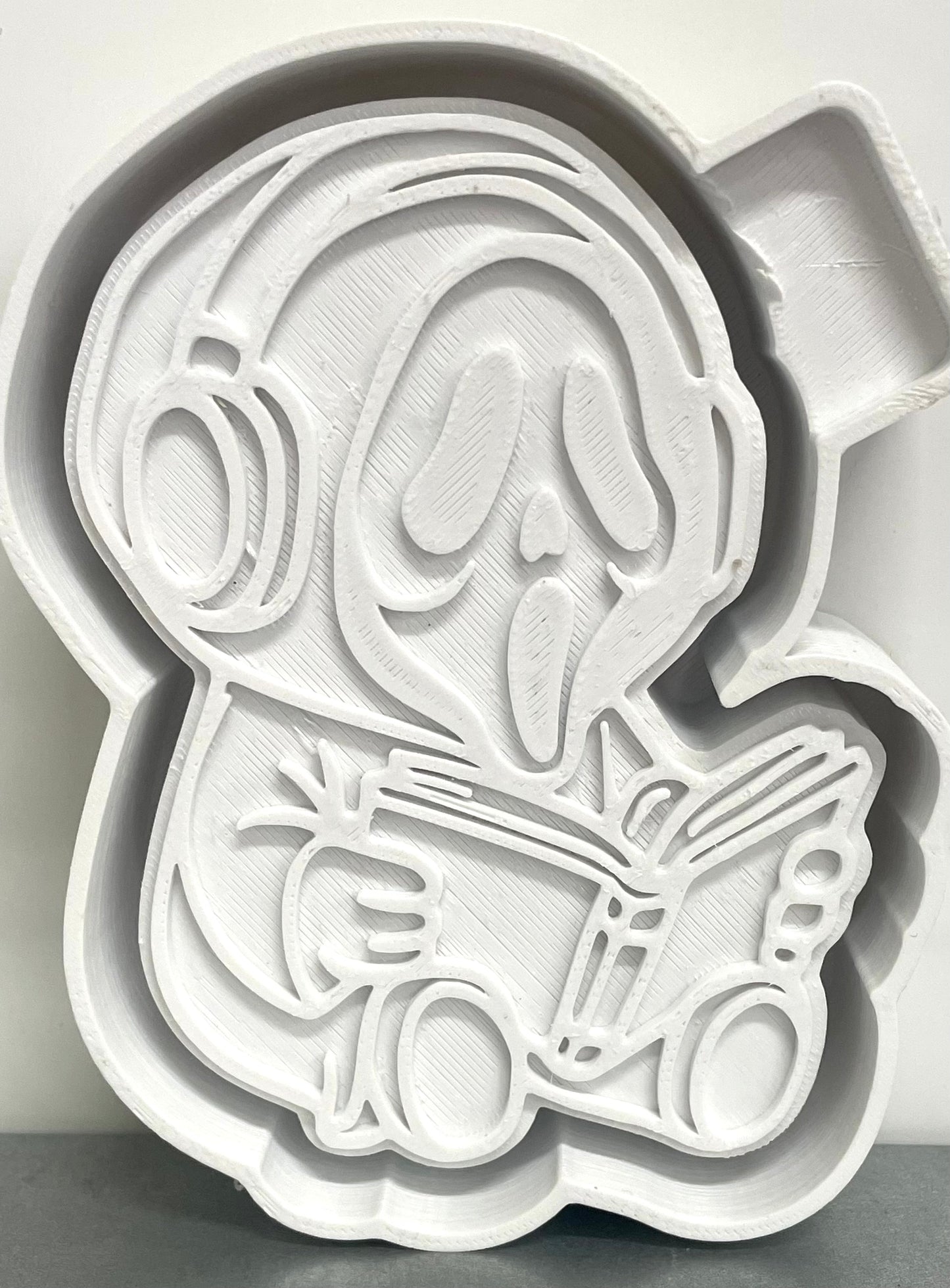Baby Ghostface Guy with Book Mold