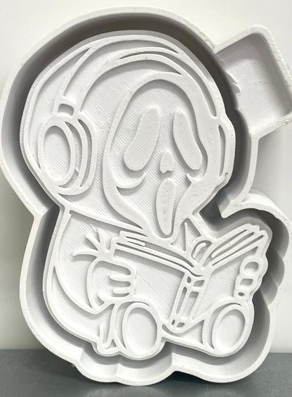 Baby Ghostface Guy with Book Mold