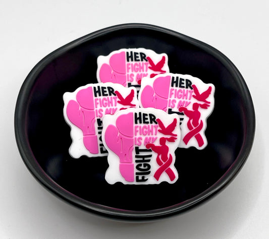 Her Fight Is My Fight Cancer Focal Bead