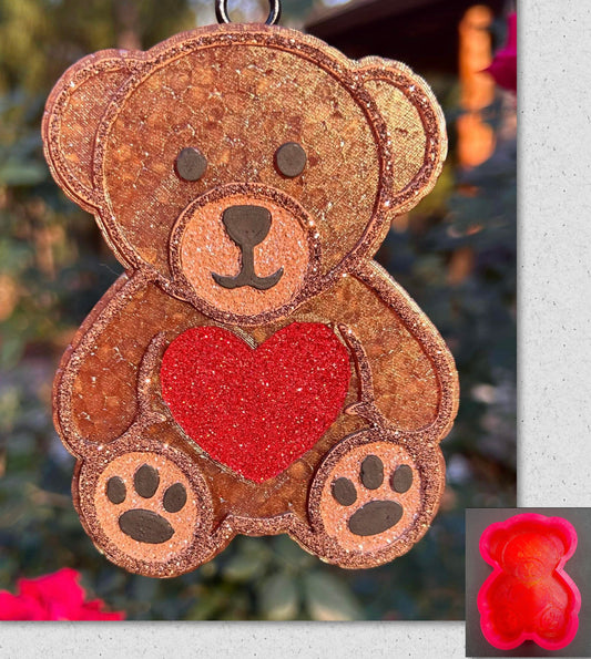 Teddy Bear with Heart Mold