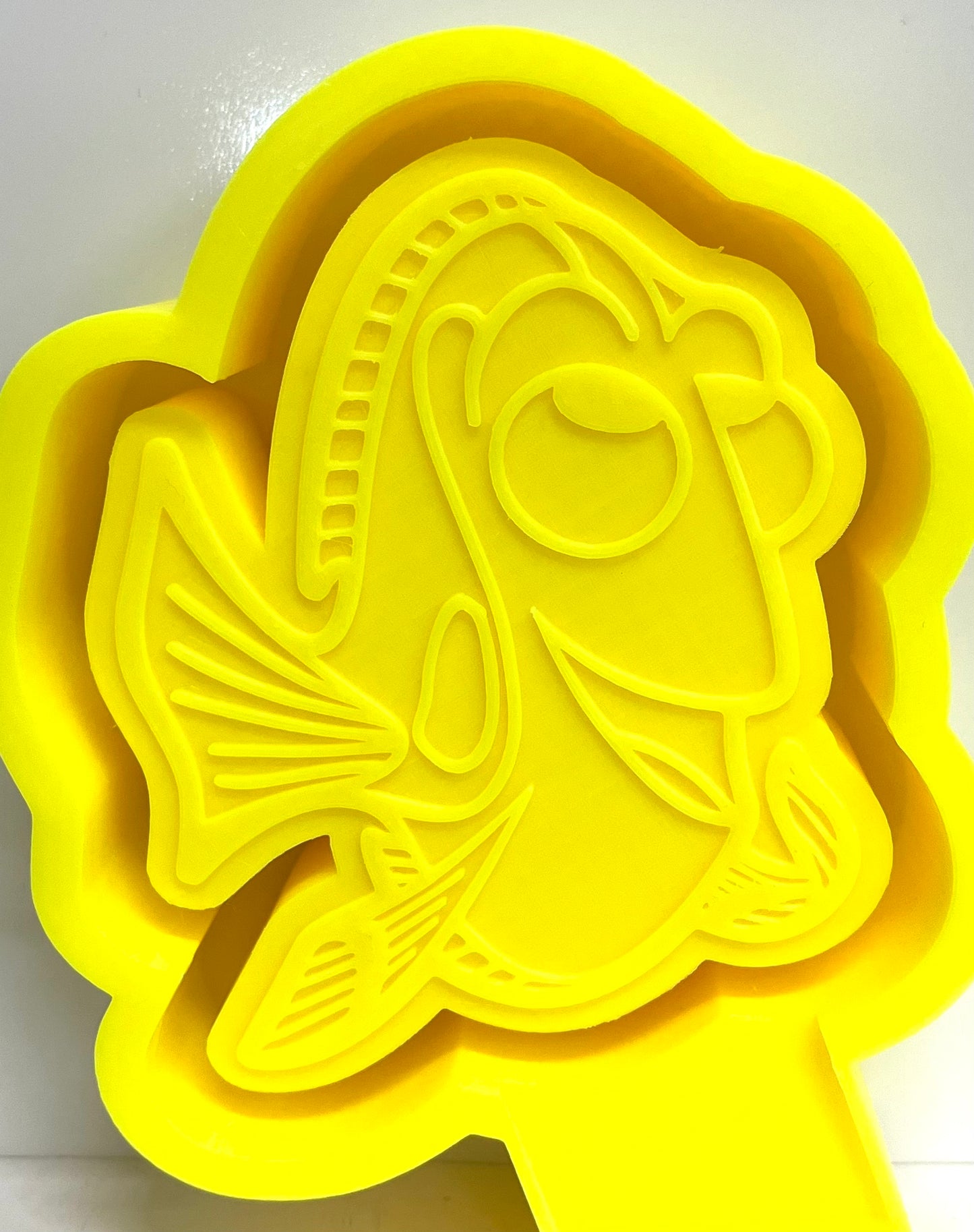 Forgetful Blue Cartoon Fish Mold