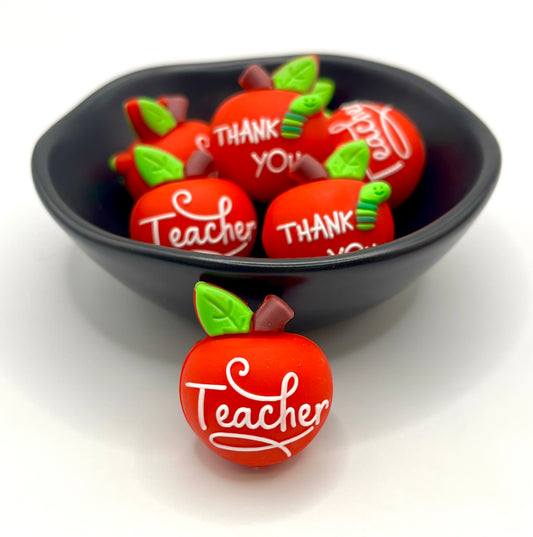 Teacher/Thank You Apple Focal Bead