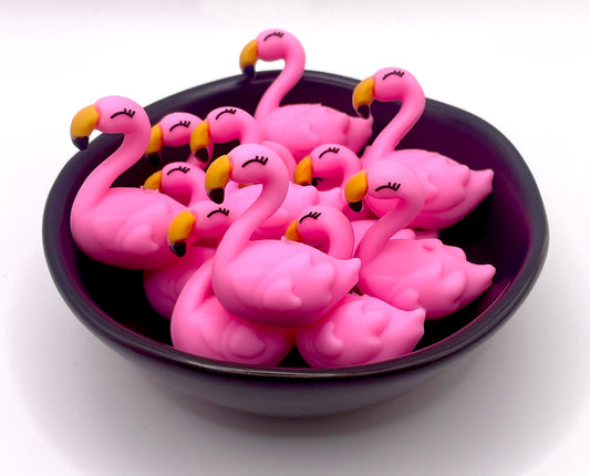Pink Flamingo Focal Bead